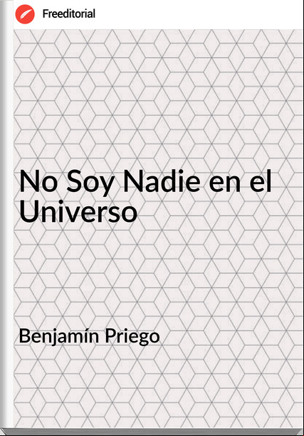 Benjamín Priego - No Soy Nadie en el Universo