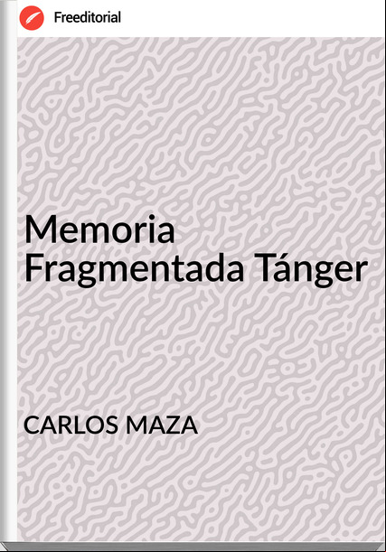 CARLOS MAZA - Memoria Fragmentada Tánger